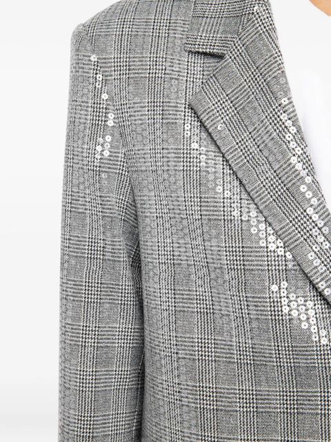 Zadig&Voltaire sequin-embellished check blazer - Black