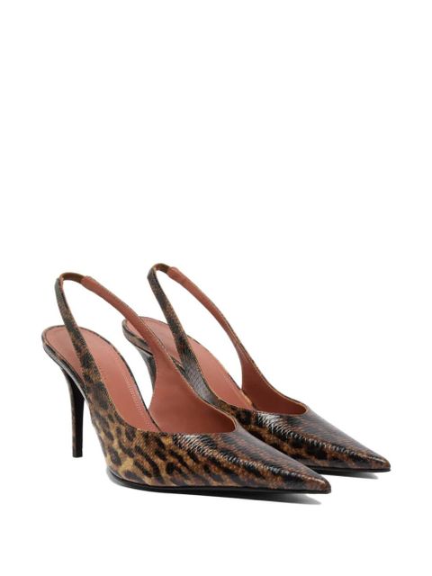 Amina Muaddi Anok slingback pumps - Neutrals - zdjęcie produktu nr 1