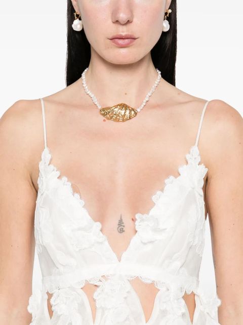 ZIMMERMANN Crush mini dress - White