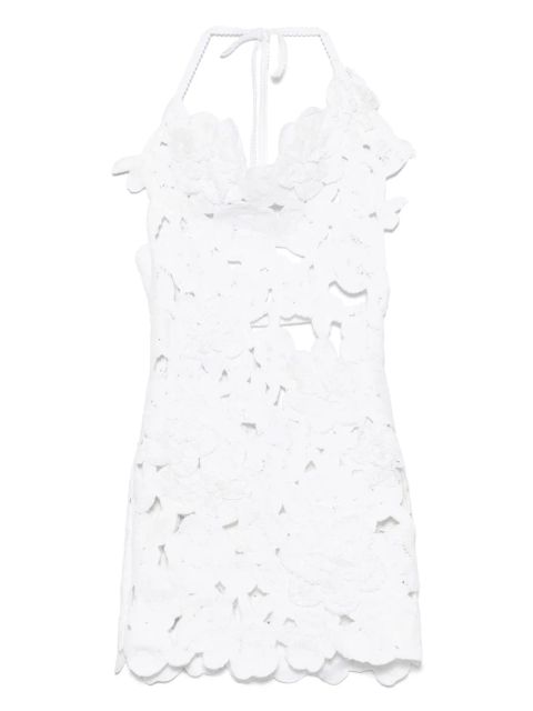 Blumarine open-work mini dress - White