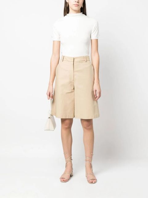 TWINSET logo-plaque short-sleeve jumper - White - zdjęcie produktu nr 2