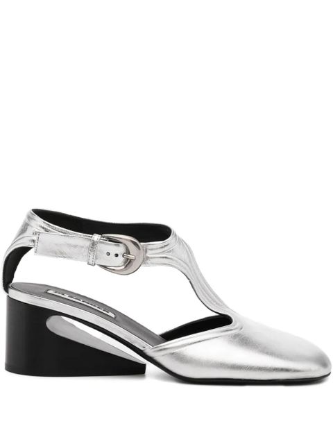 Jil Sander 60mm leather pumps - Grey - zdjęcie produktu nr 1