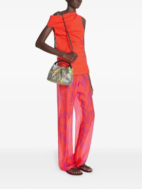 DRIES VAN NOTEN Small print tote bag - Green - zdjęcie produktu nr 2