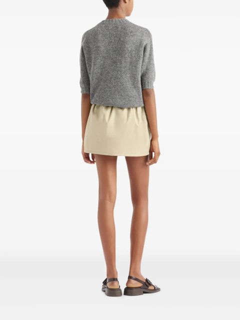 Prada Re-Nylon mini skirt - Neutrals