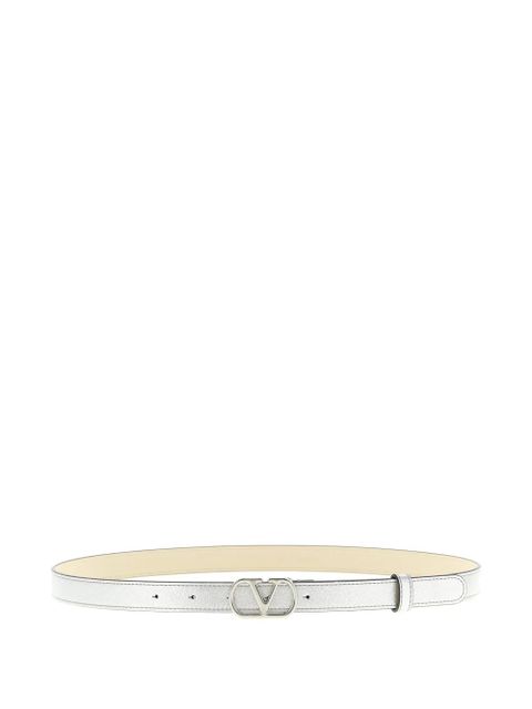 Valentino Garavani VLogo buckle belt - Silver - zdjęcie produktu nr 1