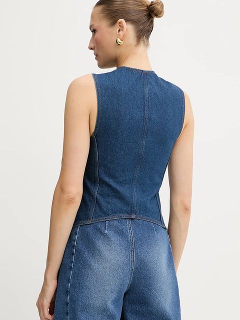 Pinko kamizelka jeansowa REIMAGINE by Patrick Mcdowell