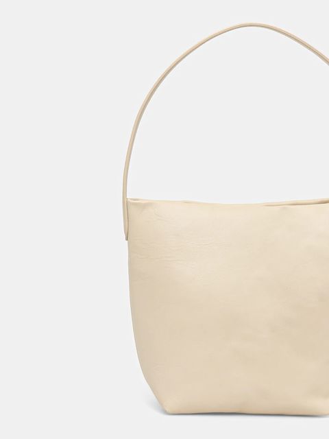 Liviana Conti torebka skórzana kolor beżowy A5WA62