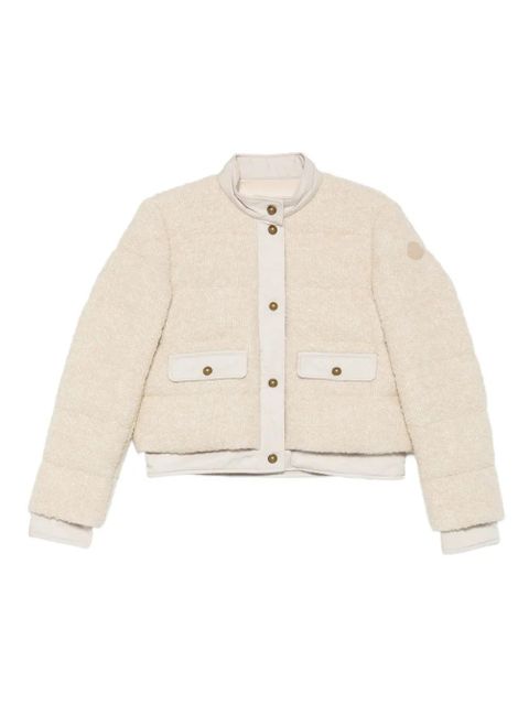Moncler button-down bomber jacket - Neutrals - zdjęcie produktu nr 1