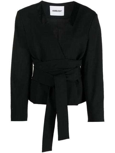 AMBUSH tailored tie-waist blazer - Black - zdjęcie produktu nr 1