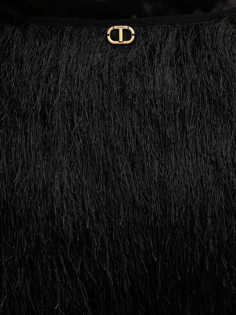 Twinset spódnica kolor czarny mini prosta 252TT2302 - zdjęcie produktu nr 2