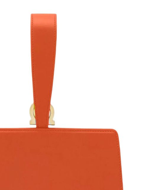 Ferragamo horseshoe-handle mini clutch - Orange
