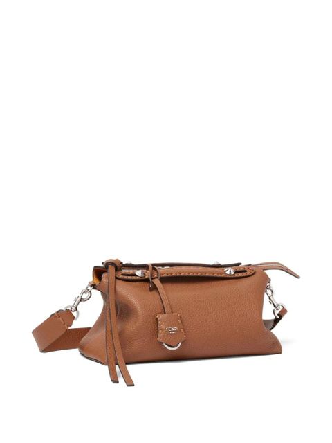 FENDI medium By The Way Selleria hand-sewn topstitches tote bag - Brown