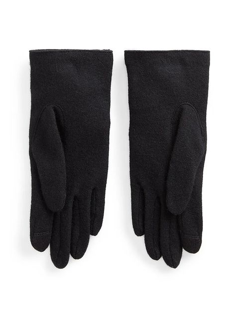 Lauren Ralph Lauren rękawiczki wełniane damskie kolor czarny 454833075 - zdjęcie produktu nr 2