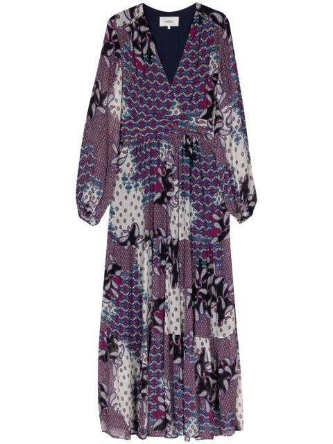 Ba&Sh Bossy graphic-print dress - Purple - zdjęcie produktu nr 1