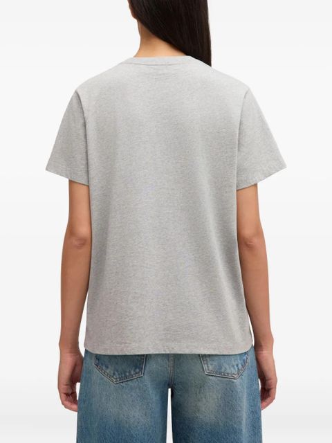 GANNI graphic-print T-shirt - Grey