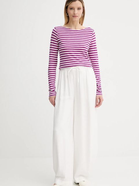 Marc O'Polo longsleeve bawełniany kolor fioletowy 506219652597 - zdjęcie produktu nr 2