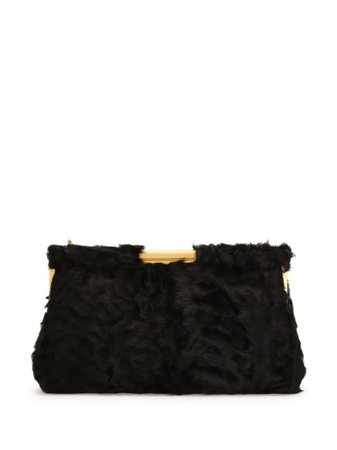 Dolce & Gabbana brushed clutch bag - Black