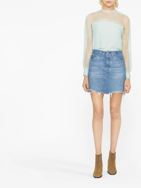 PINKO lace-panel blouse - Green - zdjęcie produktu nr 2