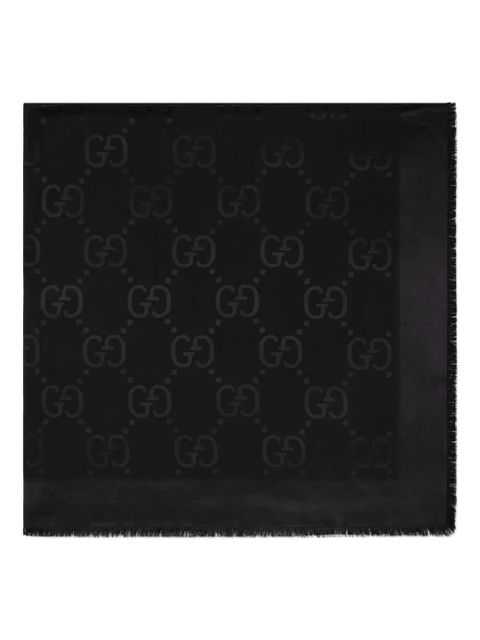 Gucci GG jacquard-woven scarf - Black - zdjęcie produktu nr 1