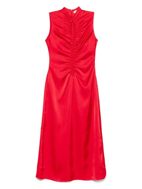 SANDRO satin midi dress - Red - zdjęcie produktu nr 1