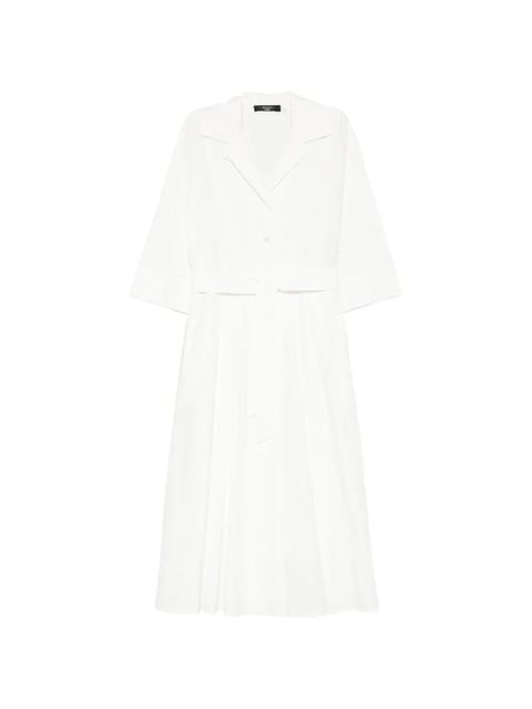 Weekend Max Mara belted midi shirt dress - White - zdjęcie produktu nr 1