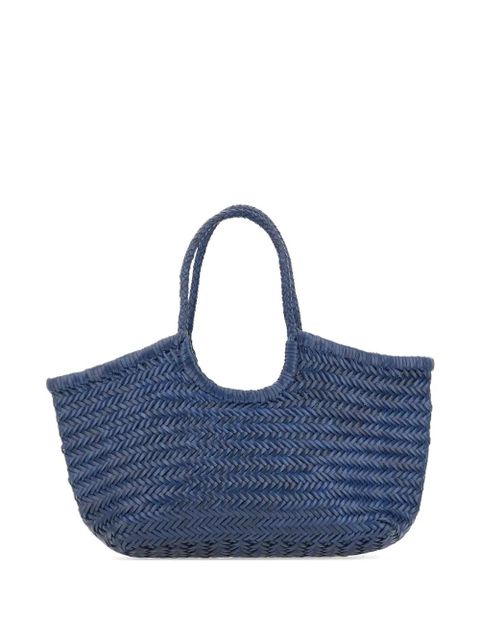 DRAGON DIFFUSION woven top handle shoulder bag - Blue - zdjęcie produktu nr 1