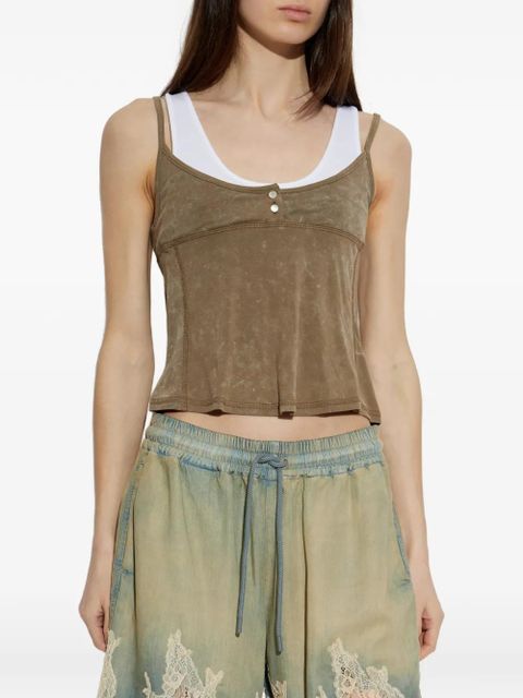 Diesel T-Olisse layered top - Brown - zdjęcie produktu nr 2