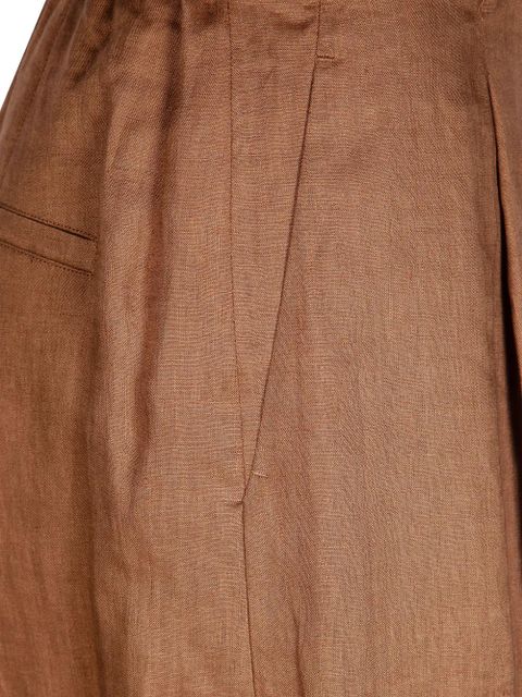 Max Mara pleated shorts - Brown