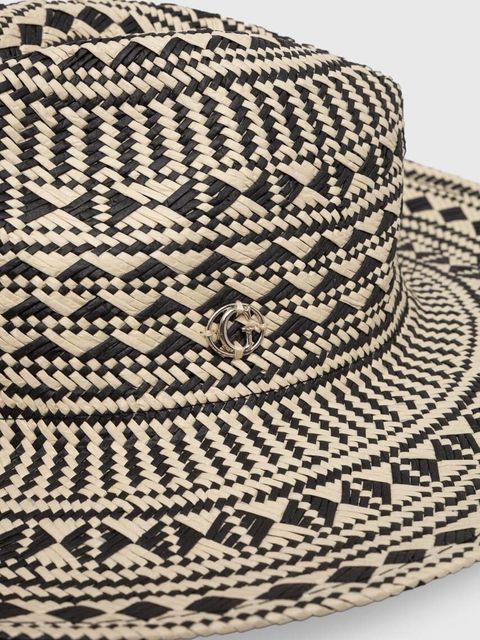 Guess kapelusz FEDORA kolor brązowy AW9495 COT01