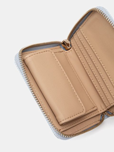 Guess portfel LAUREL damski kolor niebieski SWZG74 59137