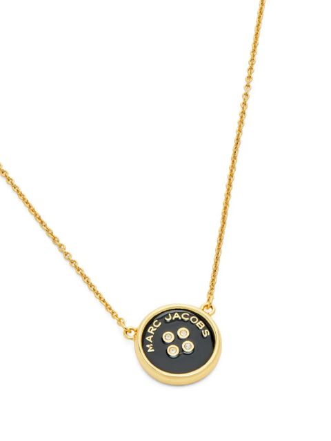 Marc Jacobs logo-plaque pendant necklace - Gold - zdjęcie produktu nr 1