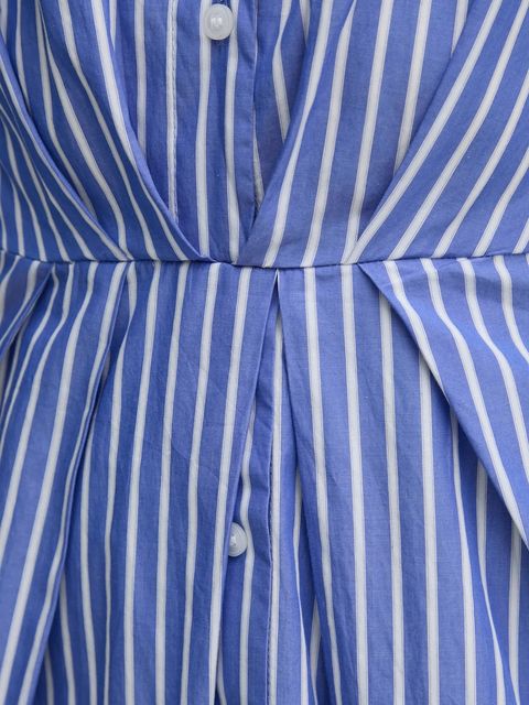 Tommy Hilfiger sukienka bawełniana kolor niebieski midi rozkloszowana WW0WW44670