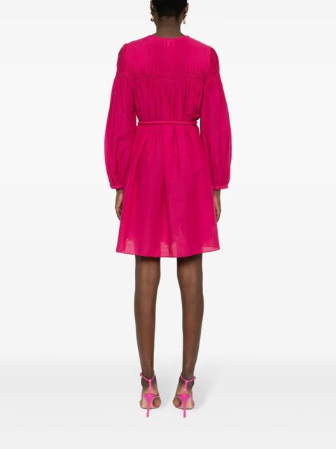 MARANT ÉTOILE Adeliani pintuck-detail dress - Pink