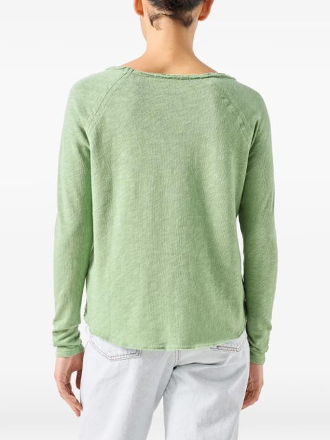 American Vintage Sonoma long-sleeve boat-neck top - Green