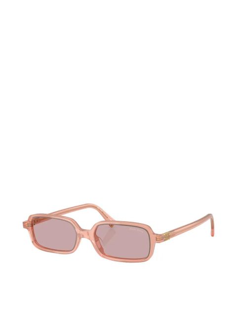 Miu Miu Eyewear rectangle-frame sunglasses - Pink - zdjęcie produktu nr 2