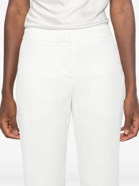 Alexander McQueen crepe cigarette trousers - White