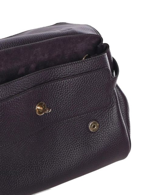 Mulberry Alexa textured twist-handle shoulder bag - Purple