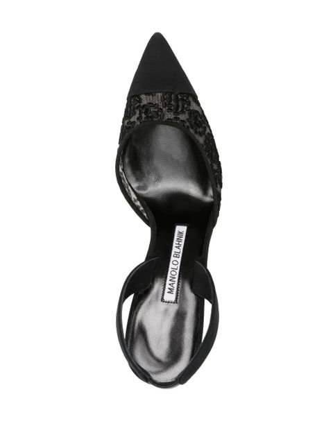 Manolo Blahnik 80mm Tora pumps - Black - zdjęcie produktu nr 2