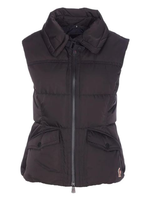 Moncler Grenoble polo-collar padded gilet - Black - zdjęcie produktu nr 1