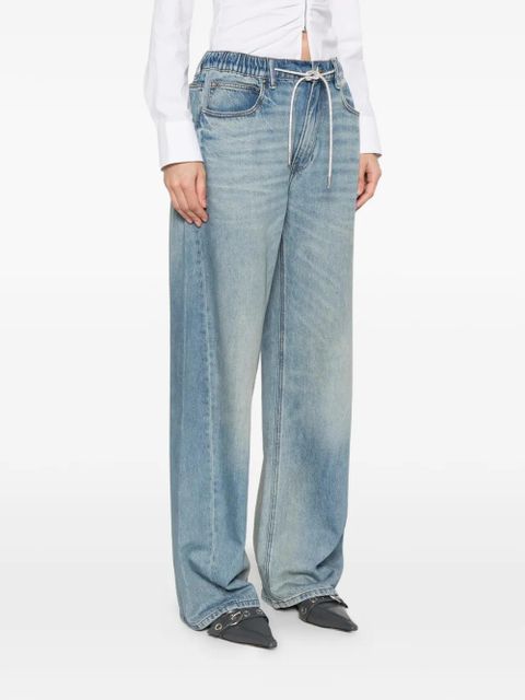 Alexander Wang elasticated-waistband jeans - Blue