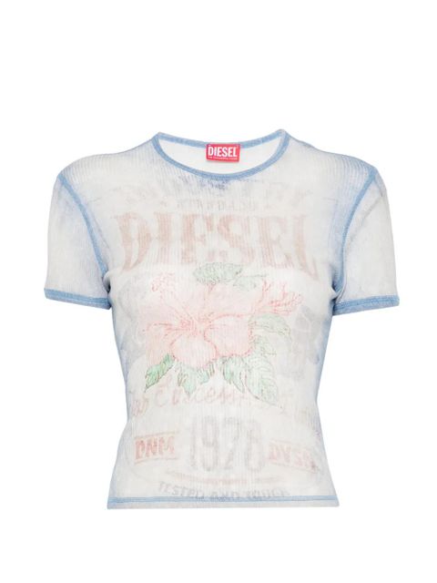 Diesel floral-print T-shirt - White - zdjęcie produktu nr 1