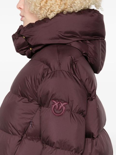 PINKO hooded puffer jacket - Red