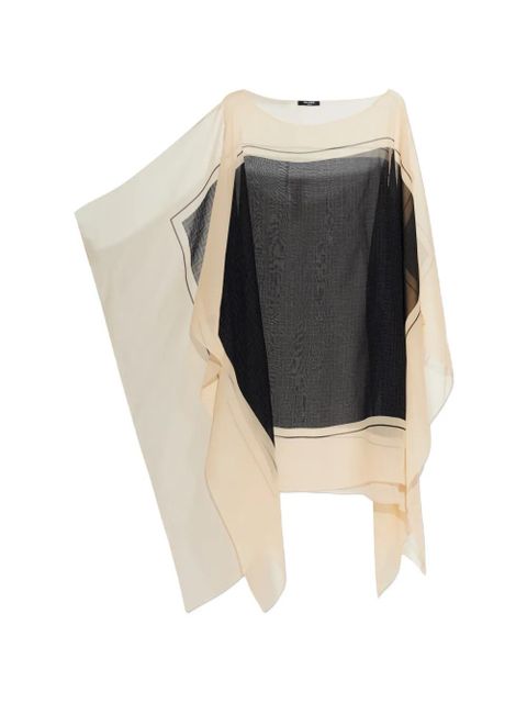 Balmain colour-block draped beach dress - Neutrals - zdjęcie produktu nr 1