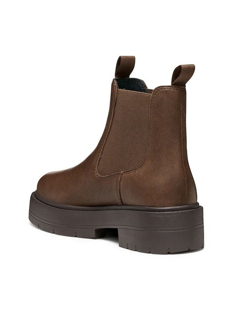 Geox sztyblety D SPHERICA EC7 damskie kolor brązowy na płaskim obcasie D56VDA 00085 C6006