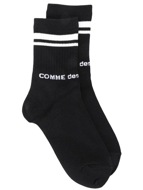 Comme Des Garçons logo print socks - Black - zdjęcie produktu nr 1