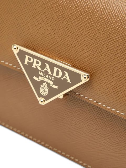 Prada Embleme flap mini bag - Brown - zdjęcie produktu nr 2