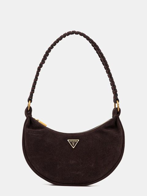 Guess torebka zamszowa AMITA kolor brązowy HWSB95 39720 - zdjęcie produktu nr 1