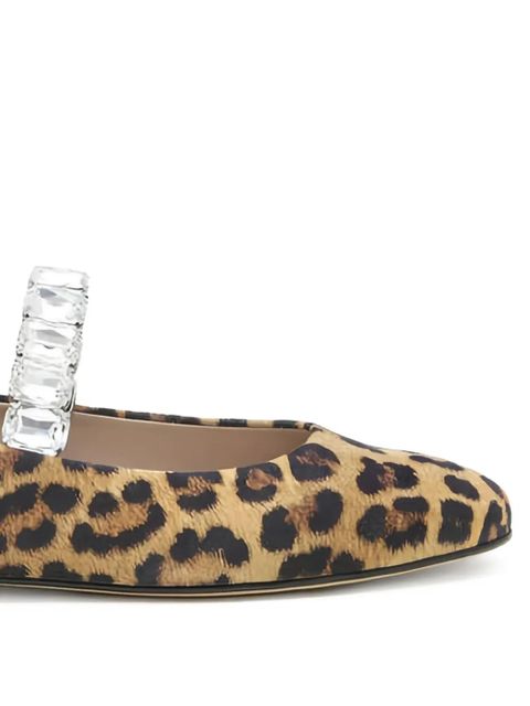 Casadei leopard-print ballet flats - Brown - zdjęcie produktu nr 2