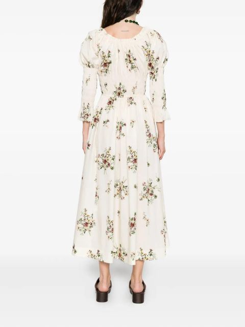 DÔEN Kaira floral-print maxi dress - Neutrals