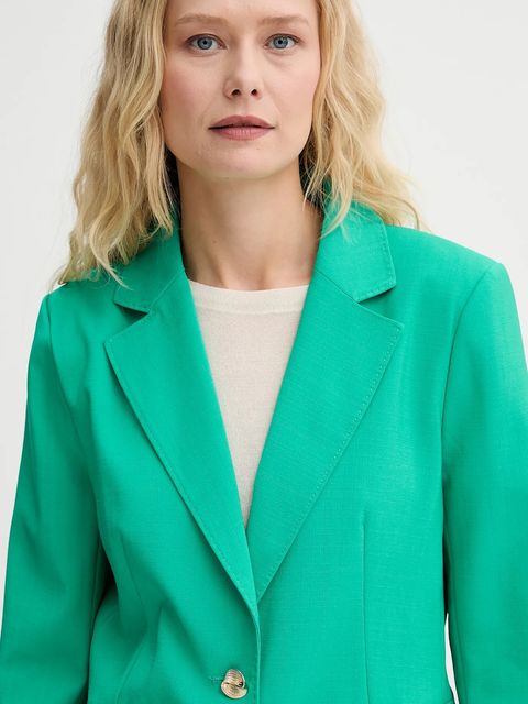 Morgan marynarka kolor zielony jednorzędowa gładka VAKOY